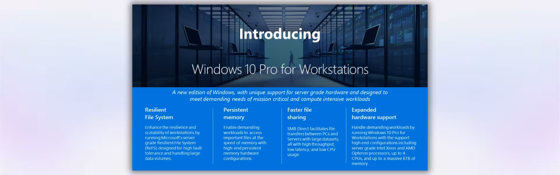 Windows 10 Pro for Workstations
