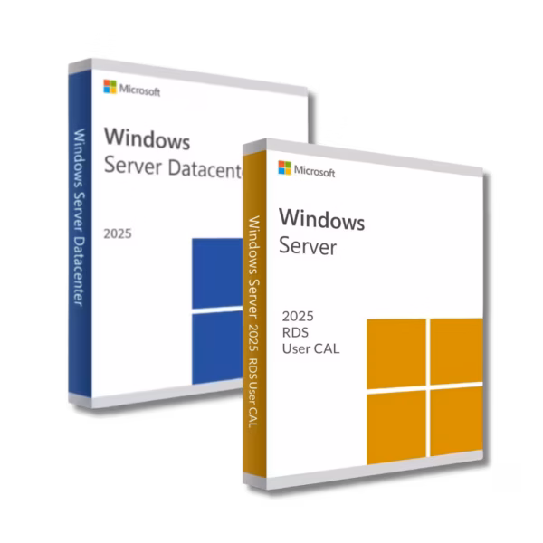 Windows Server 2025 Datacenter + RDS 50 User CALs
