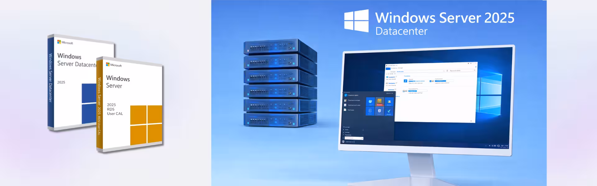 Windows Server 2025 Datacenter + RDS 50 User CALs