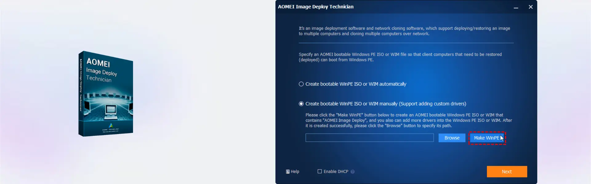 AOMEI Image Deploy Technician Edition
