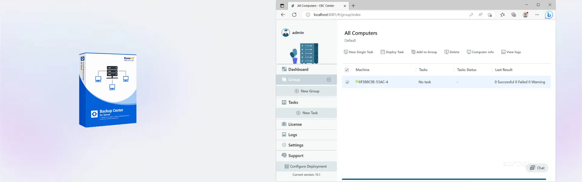EaseUS Backup Center for Server