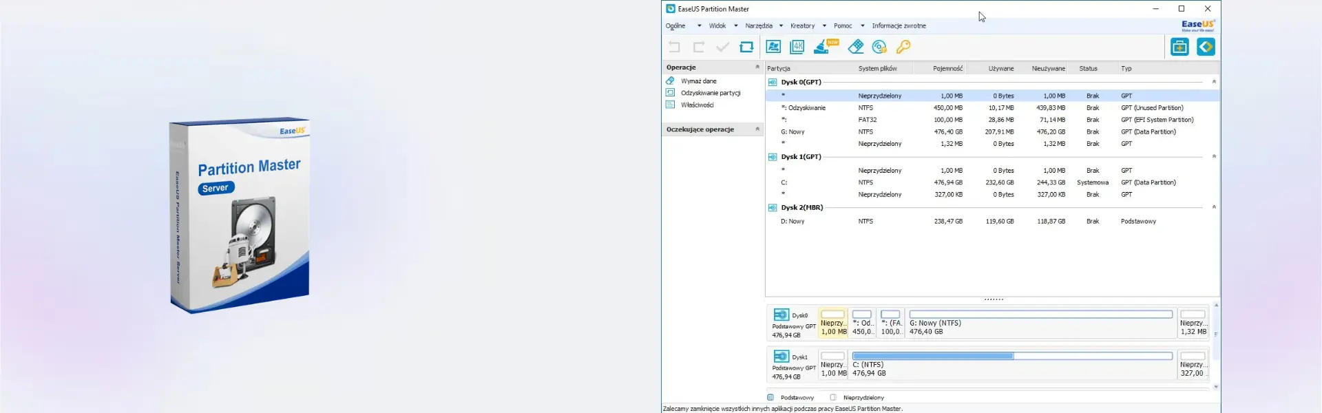 EaseUS Partition Master Server