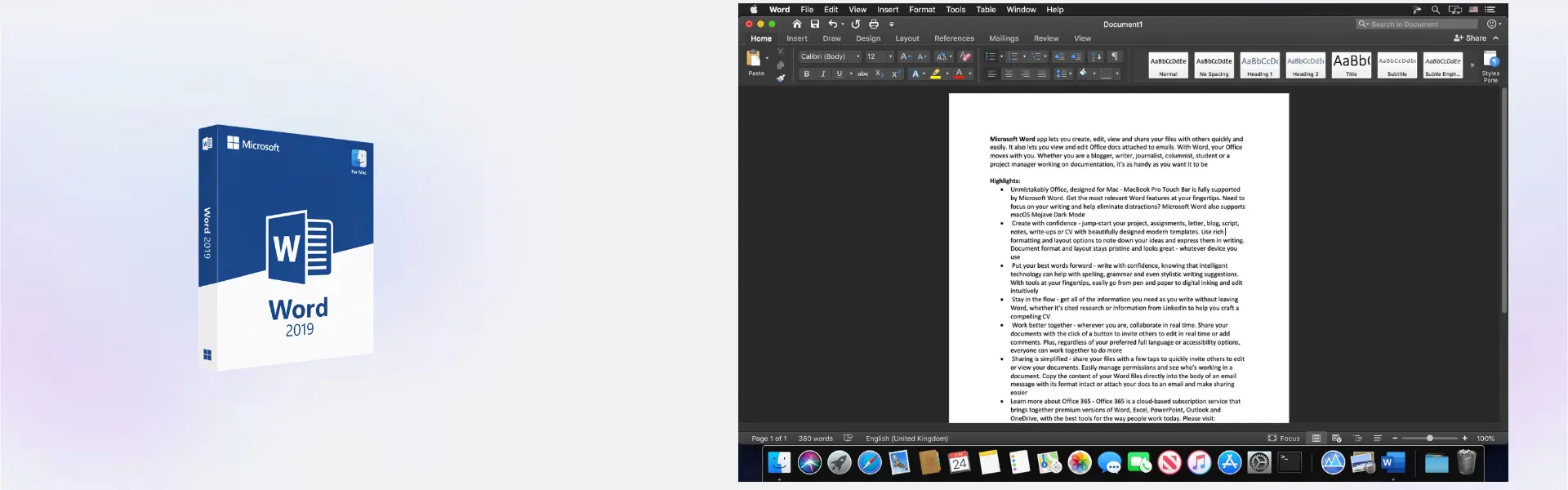Microsoft Word 2019 Mac