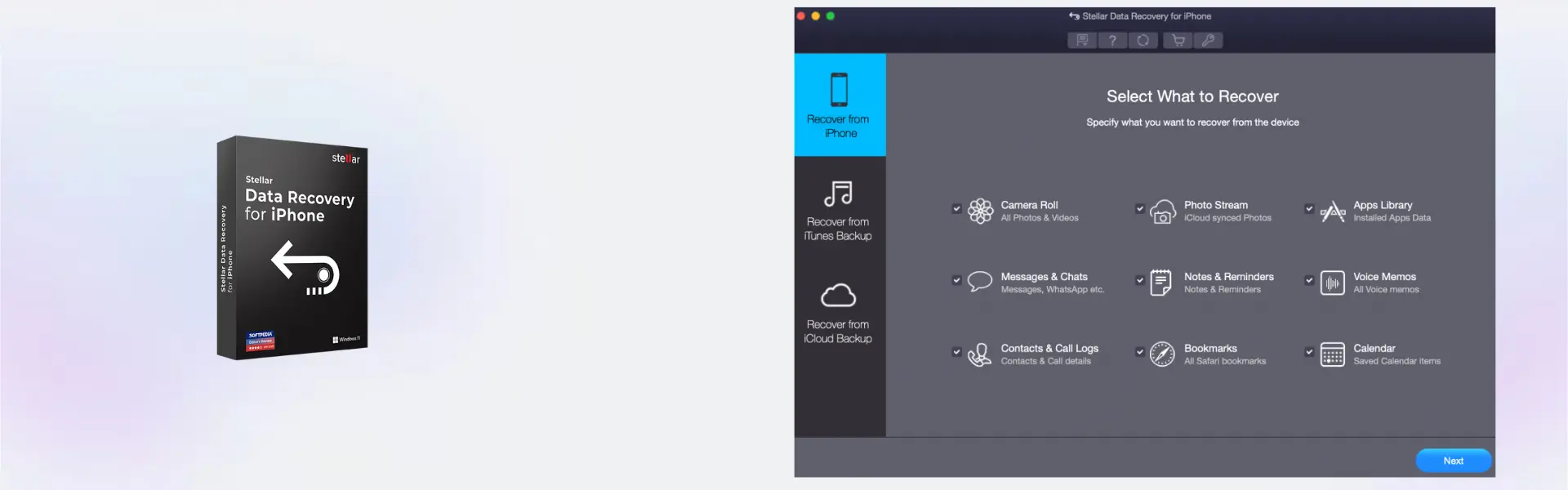 Stellar Data Recovery for iPhone Standard